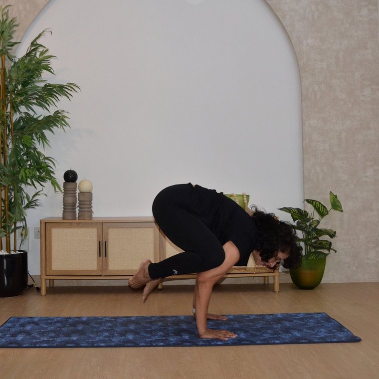 Shipra in crow pose